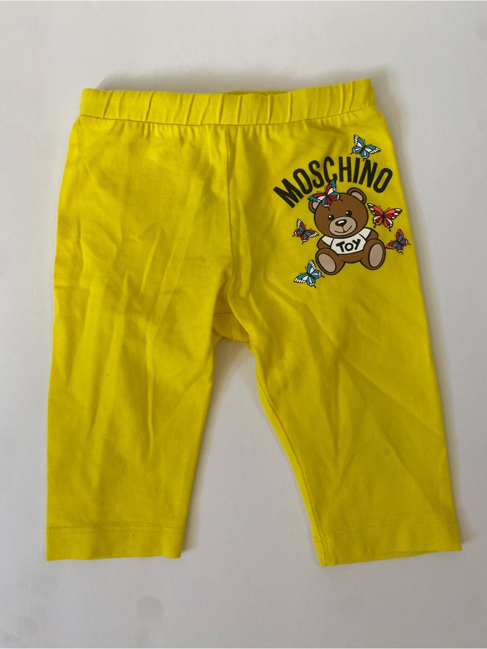 Moschino Yellow Teddy Leggings for Kids